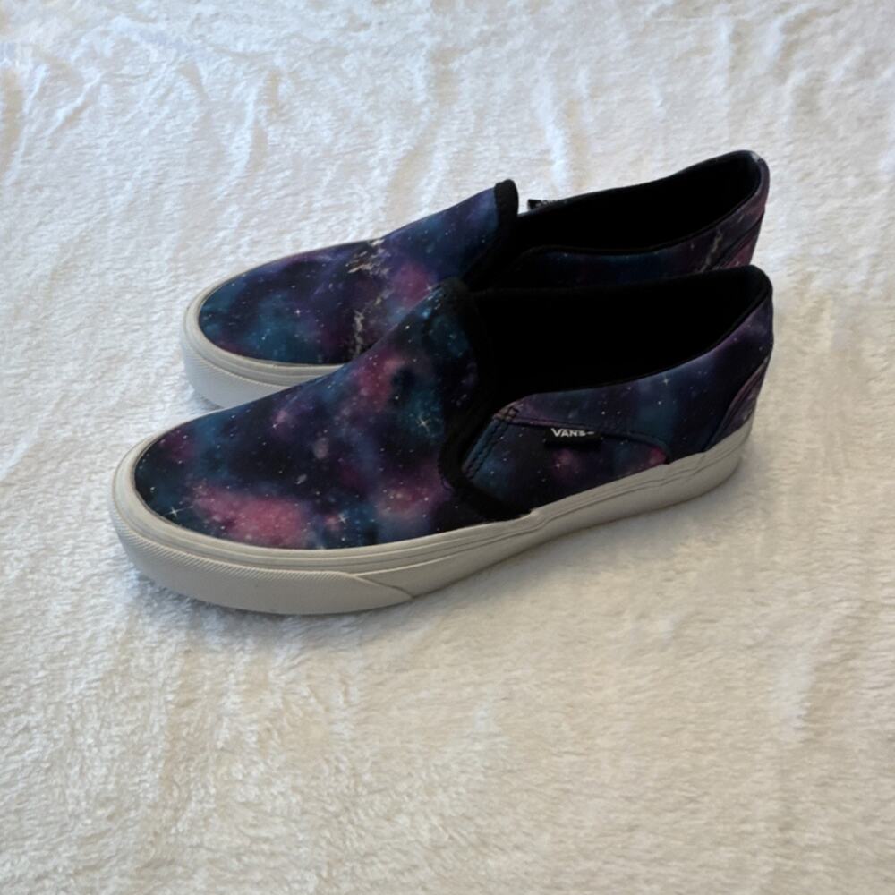 VANS‎ Galaxy Slip-On Comfort Shoes Women's US 7 Cushioned Canvas Multicolor